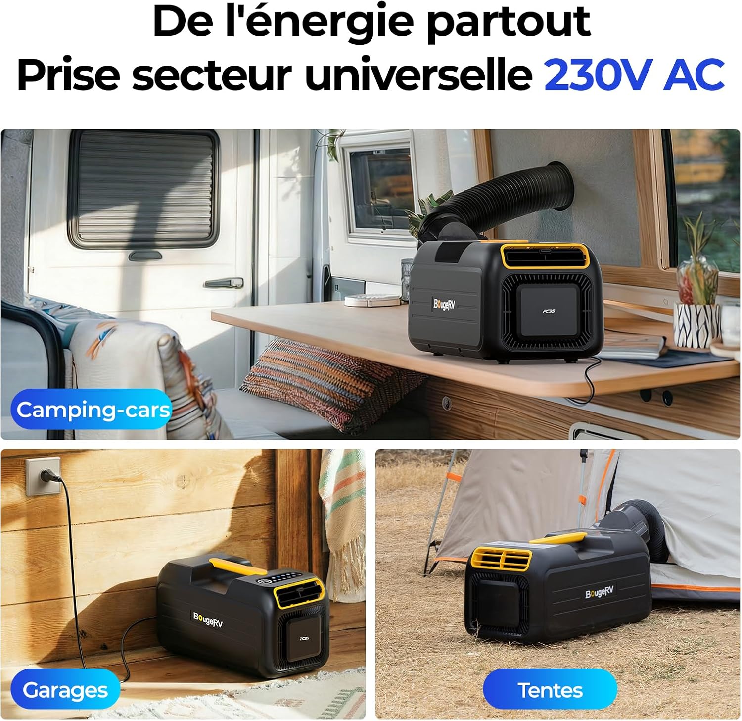 BougeRV PC35 Climatiseur Portable pour Camping