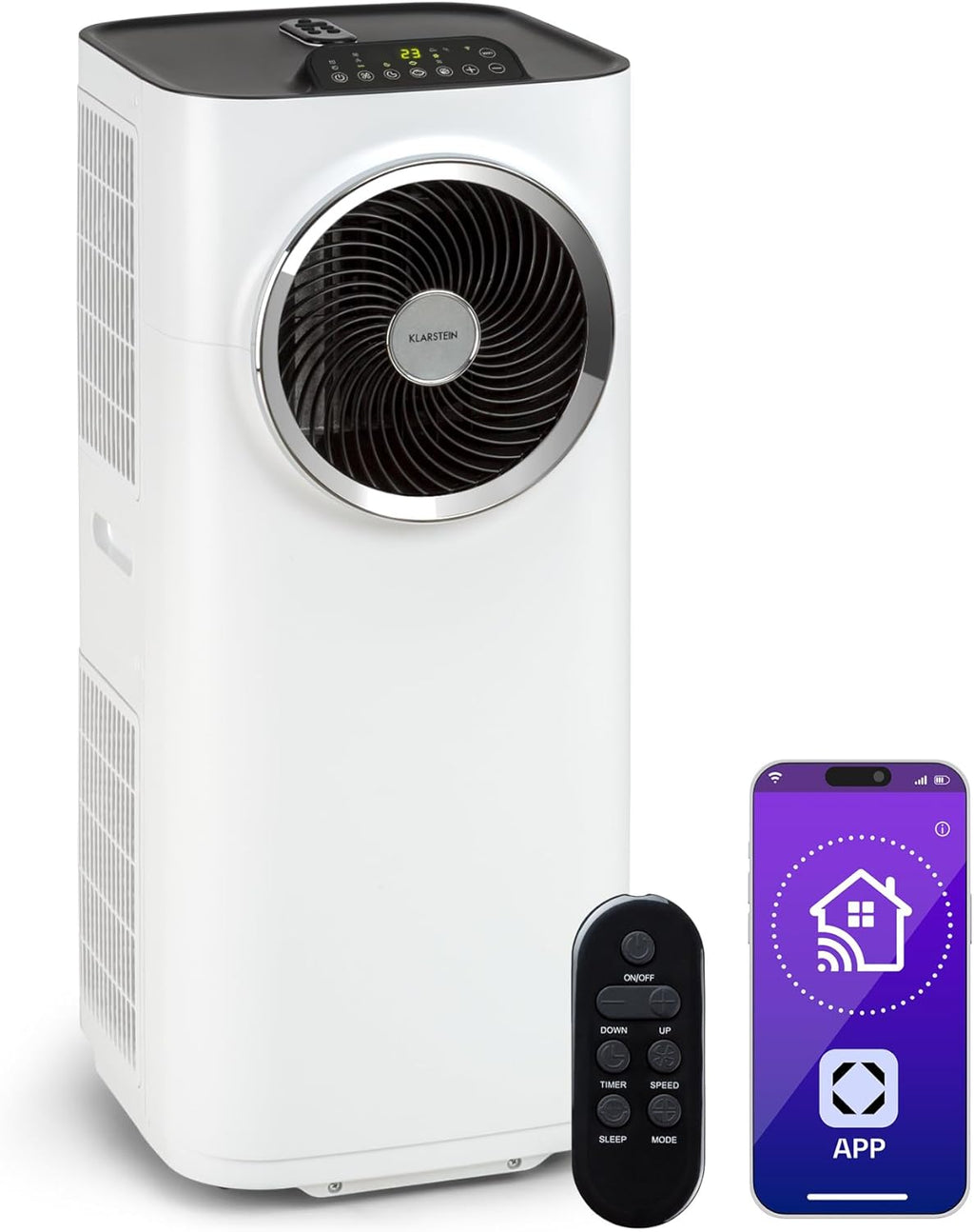 Klarstein Kraftwerk Smart Climatiseur Mobile Connecté