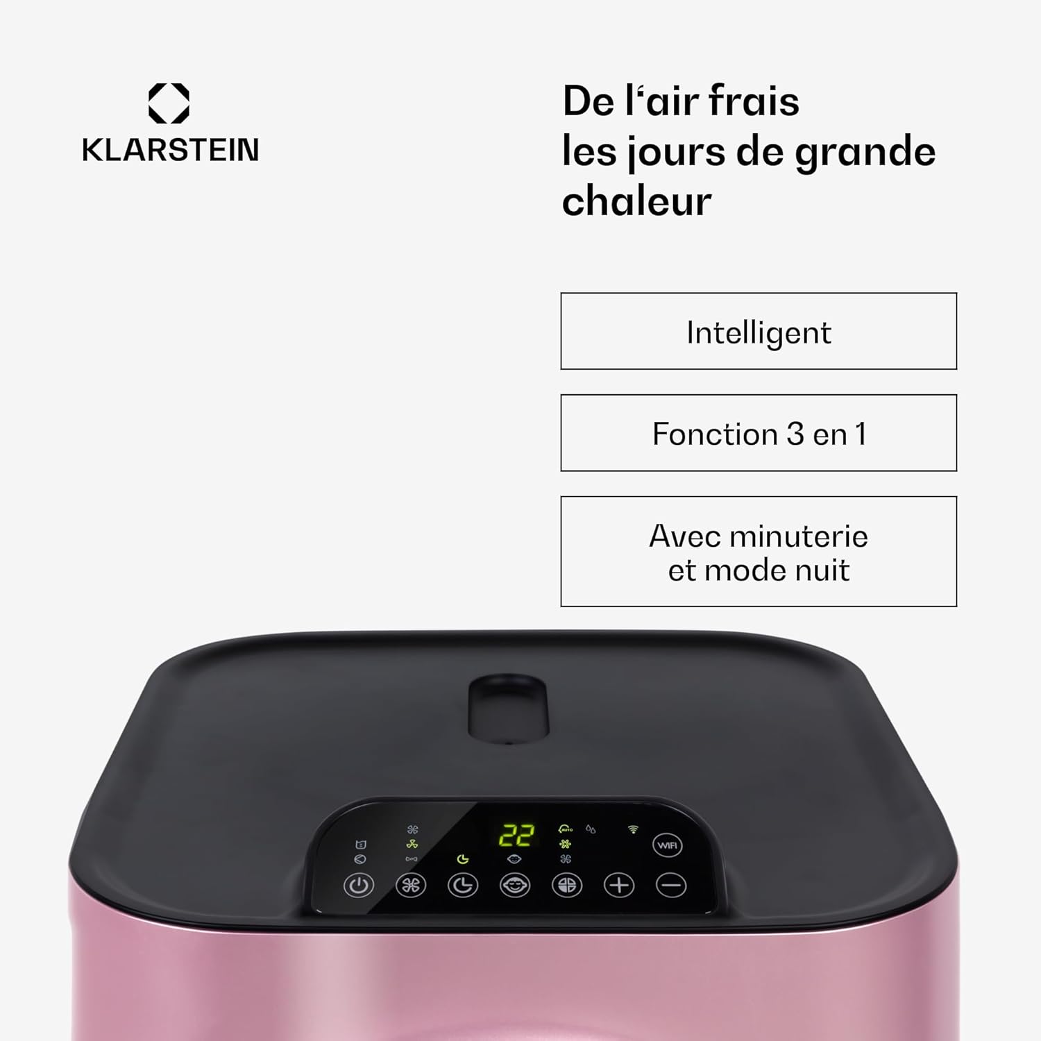 Klarstein Kraftwerk Smart Climatiseur Mobile Connecté