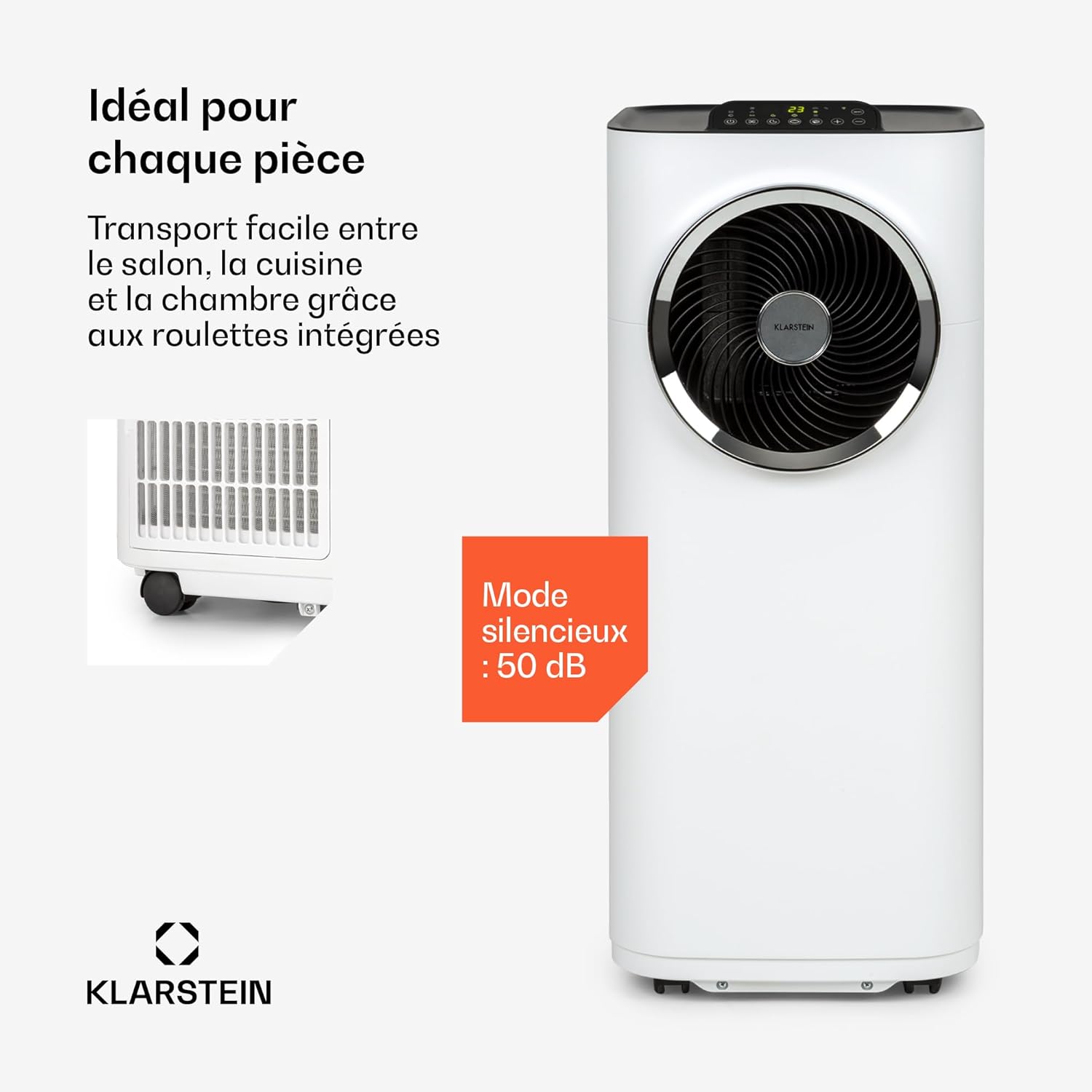 Klarstein Kraftwerk Smart Climatiseur Mobile Connecté