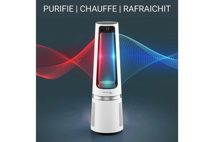 Purificateur Rowenta Eclipse 3-en-1, Purificateur d'air/ chauffage/ ventilateur QU5060F0