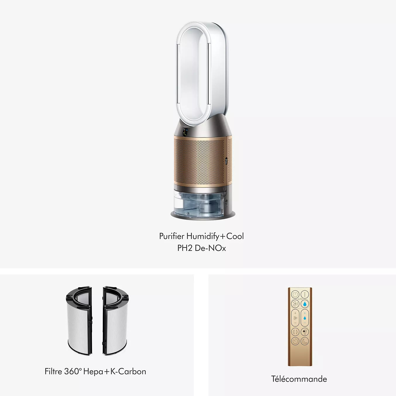 Purificateur d'air, ventilateur, humidificateur DYSON Humidify +Cool PH2 De-Nox