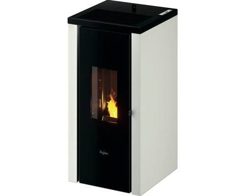 Poêle à granulés Pegaso Vera acier blanc 7 kW