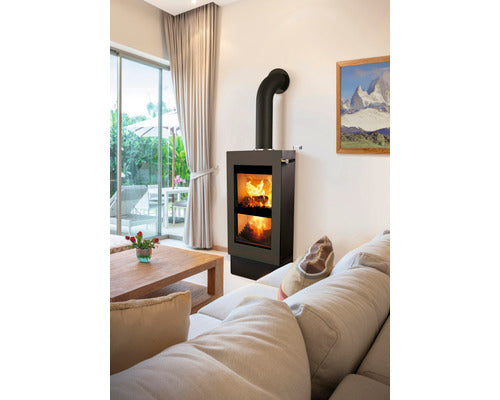 Poêle à bois Xeoos Patagonia x8 acier anthracite 8 kW