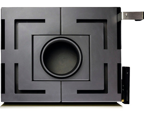 Poêle à bois Xeoos Patagonia x8 acier anthracite 8 kW