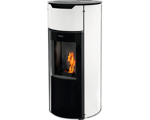 Poêle à granulés Aduro P1.4 acier noir/blanc 8 kW