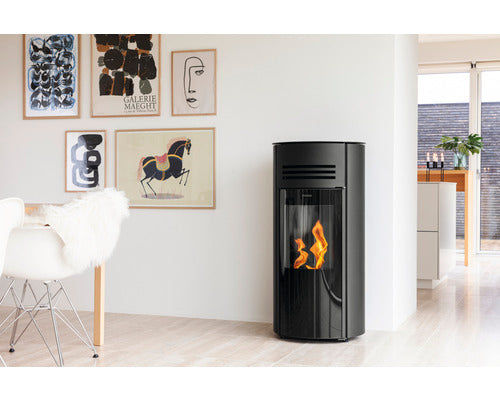 Poêle à granulés Aduro P1 acier noir 8 kW