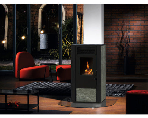 Poêle à granulés WESTMINSTER acier noir 7,5 kW WPO7G NS avec télécommande