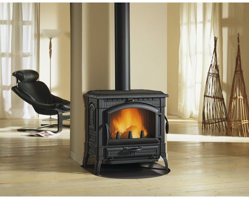 Poêle en fonte Nordica Extraflame Isotta noir 11,9 kW