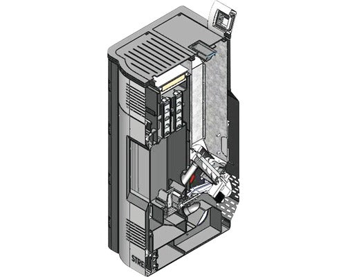 Poêle à pellets Strebel Varan 1.14 gris acier 11,9 kW