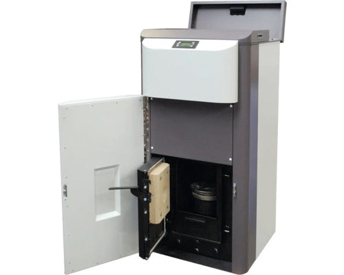 Poêle à pellets Strebel Varan 2.20 gris acier 20 kW
