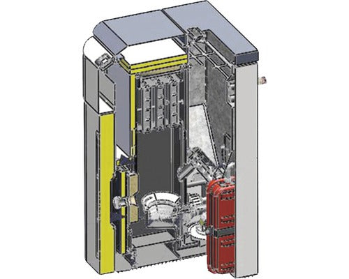 Poêle à pellets Strebel Varan 2.20 gris acier 20 kW