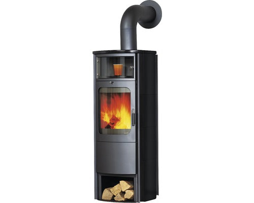 Four Panadero en acier noir 7,1 kW avec compartiment de cuisson