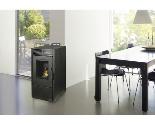 Poêle à granulés Rowi Puro acier noir 6 kW