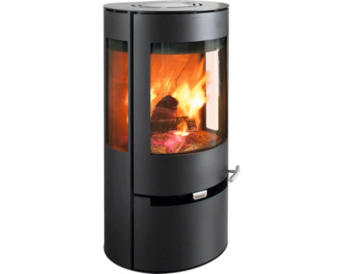 Cheminée Aduro 9 acier noir avec tiroir 6 kW