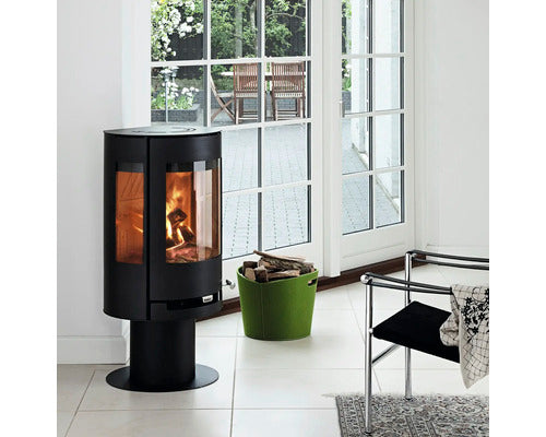 Poêle cheminée Aduro 9-3 en acier noir 6 kW
