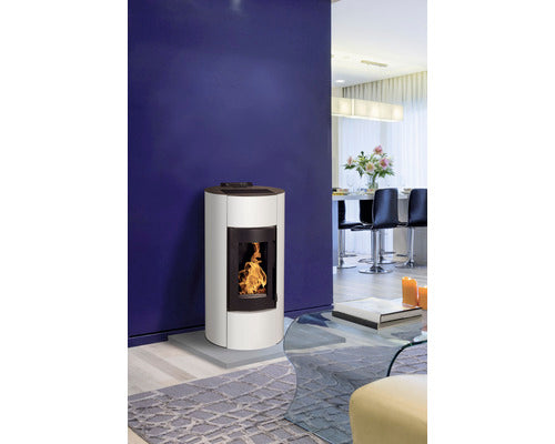 Poêle à pellets Angelina 9 acier blanc 8,9 kW