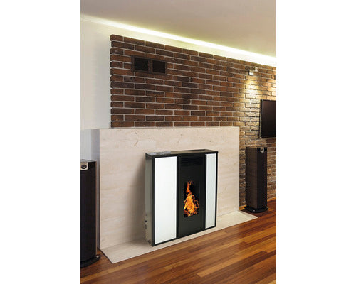 Poêle à pellets Tessa 10 acier blanc 8,8 kW