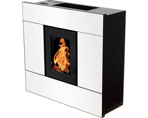 Poêle à pellets Natalia acier blanc 8 kW