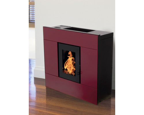 Poêle à granulés Natalia acier bordeaux 8 kW