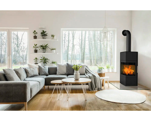 Cheminée Royal Steel Noir 6 kW