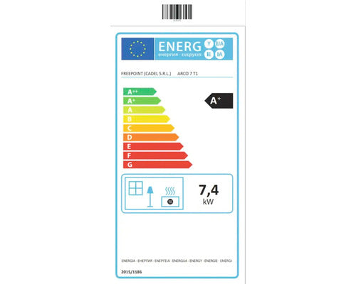 Poêle à granulés Firefix Acro 7 acier noir gris 7 kW